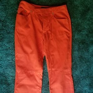 Vintage, Express Orange Faux Suede Pants
